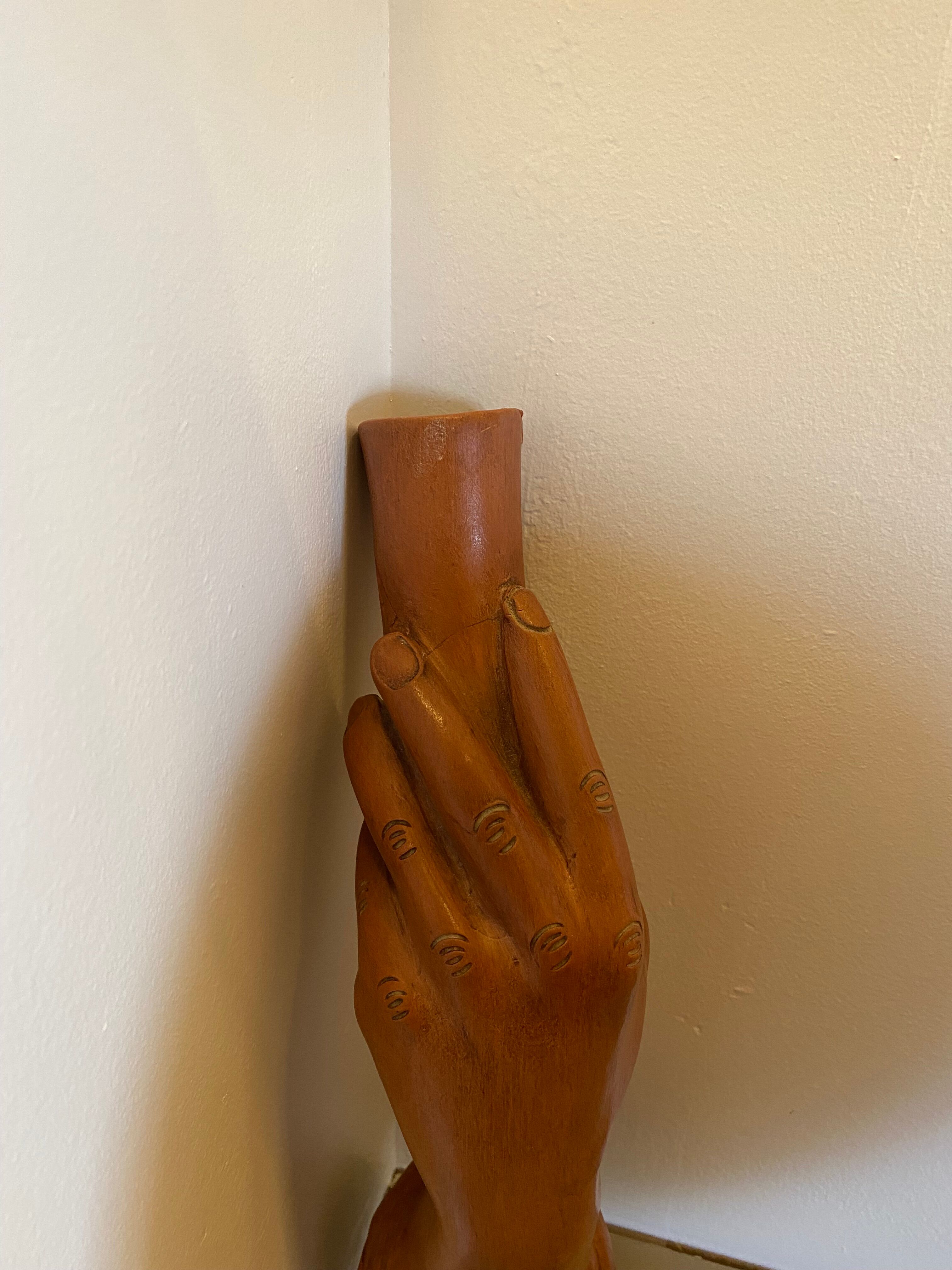 Pair of Jean Marais ceramic wall lamps