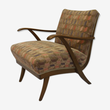 Vintage armchair geometric pattern