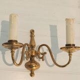 Applique murale laiton 2 ampoules