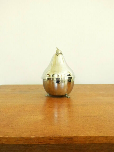 Chrome pear with pitcher and 6 glasses pink