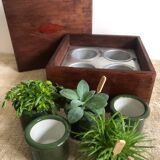 Labana yogurt maker, wood and ceramics