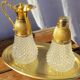 Vintage table set in chiseled glass and gilding