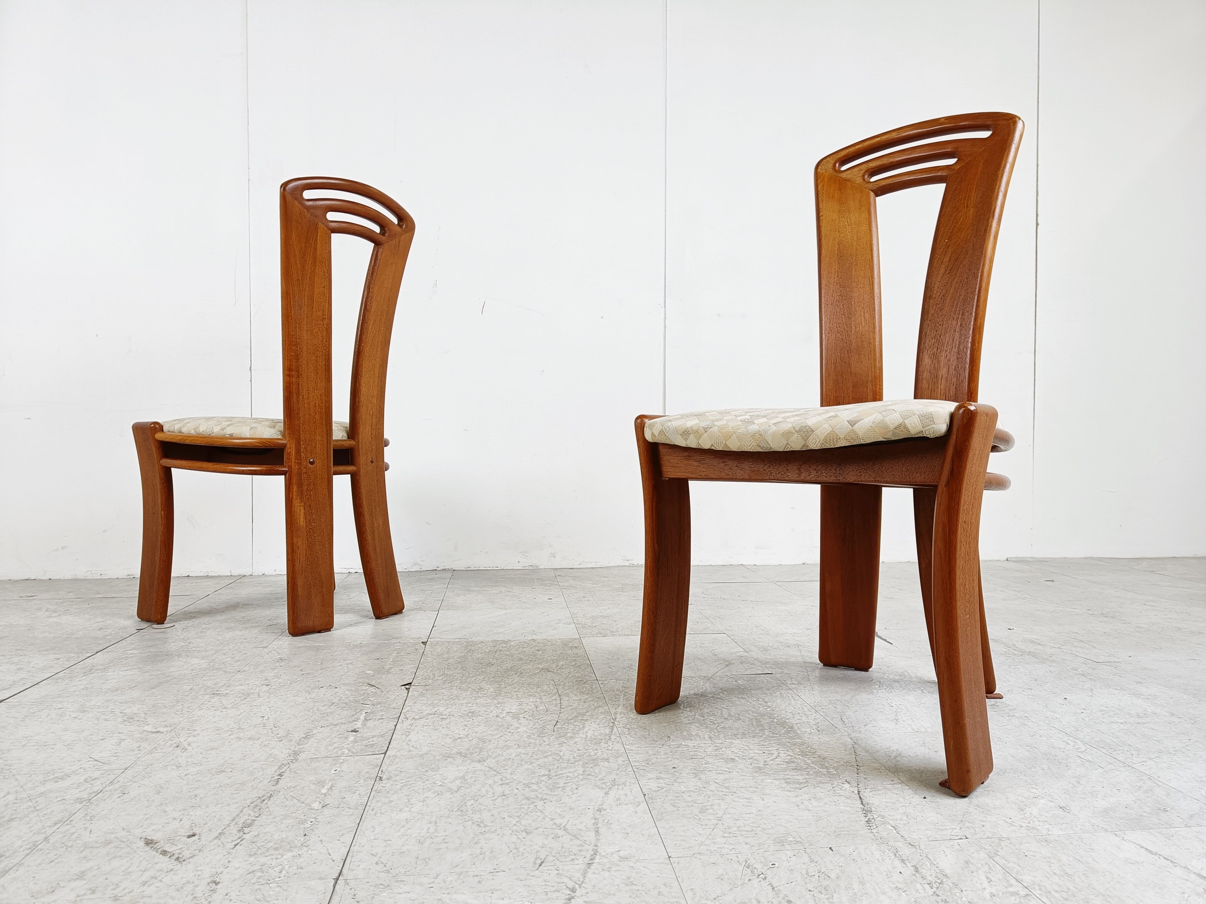 Set of 4 vintage scandinavian dining chairs, 1960s
