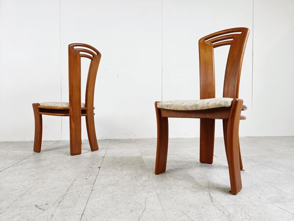 Ensemble de 4 chaises de salle à manger scandinaves vintage, années 1960