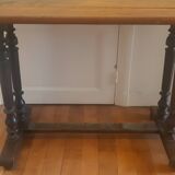 Bistro table with patinated top