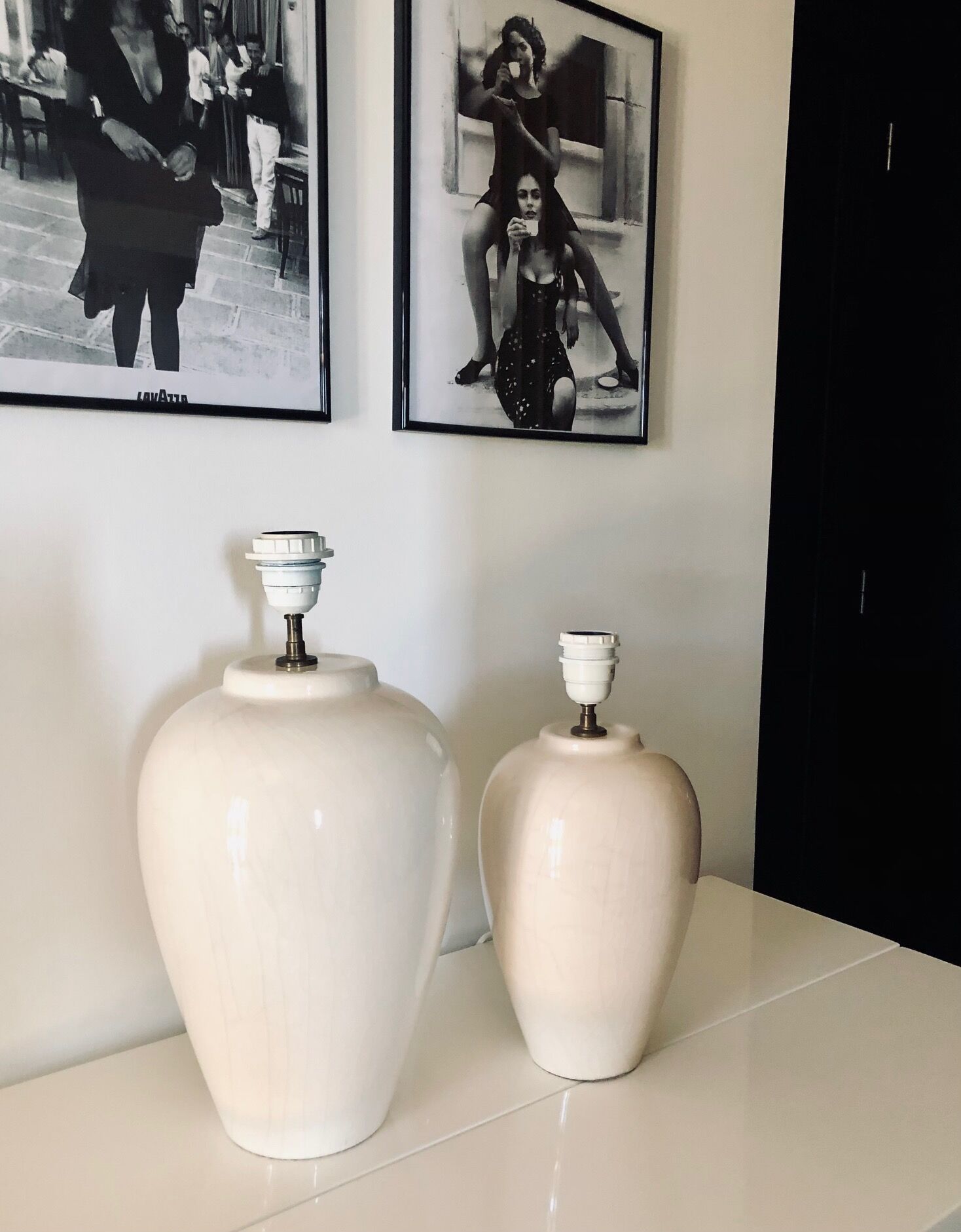 Series of 2 feet of lamps Kostka, 80s