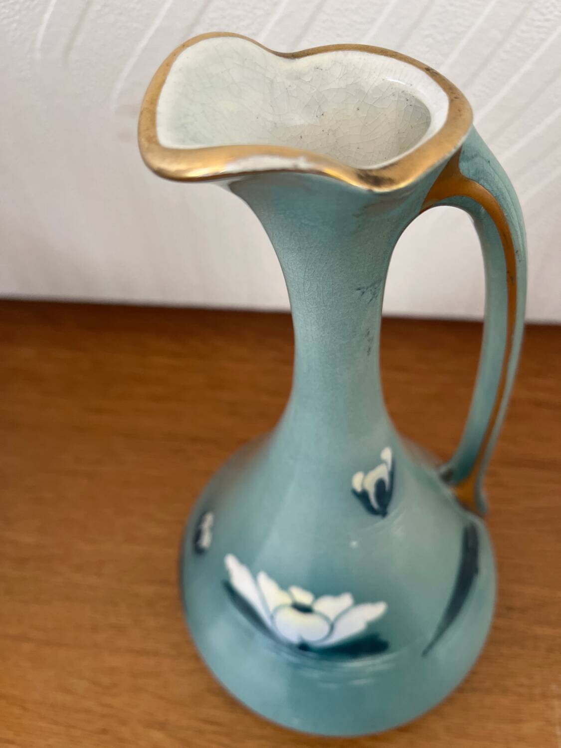 Ewer water lily model in luneville kg art deco