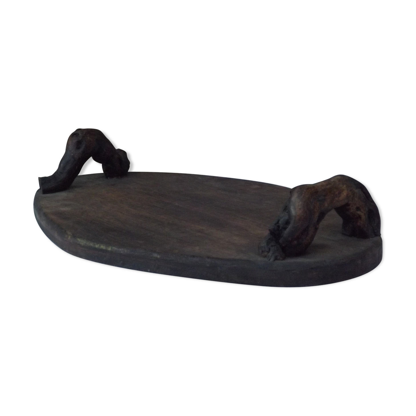 Old vine handles wooden tray