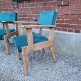 Pair of bridge armchairs