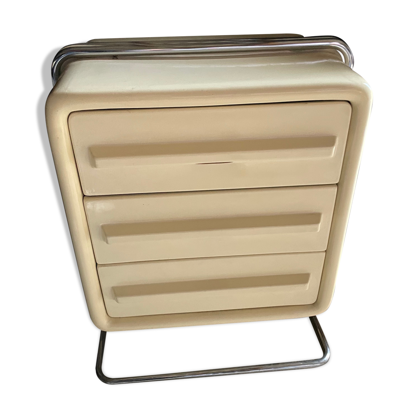 Commode en plastique space age 1970