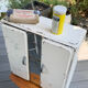 Vintage white metal medicine cabinet