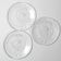 Set of 3 Vintage Kosta Boda Glass Dinner Plates / Marina Crab Design Sweden