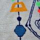 Handmade natural Berber rug 3x2 m