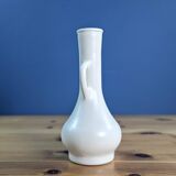 Small white soliflor vase with handle Germany by Br-Verp 15cm