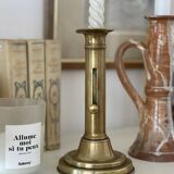 Solid brass candle holder