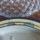 Lot de deux plafonniers en verre et laiton vintage