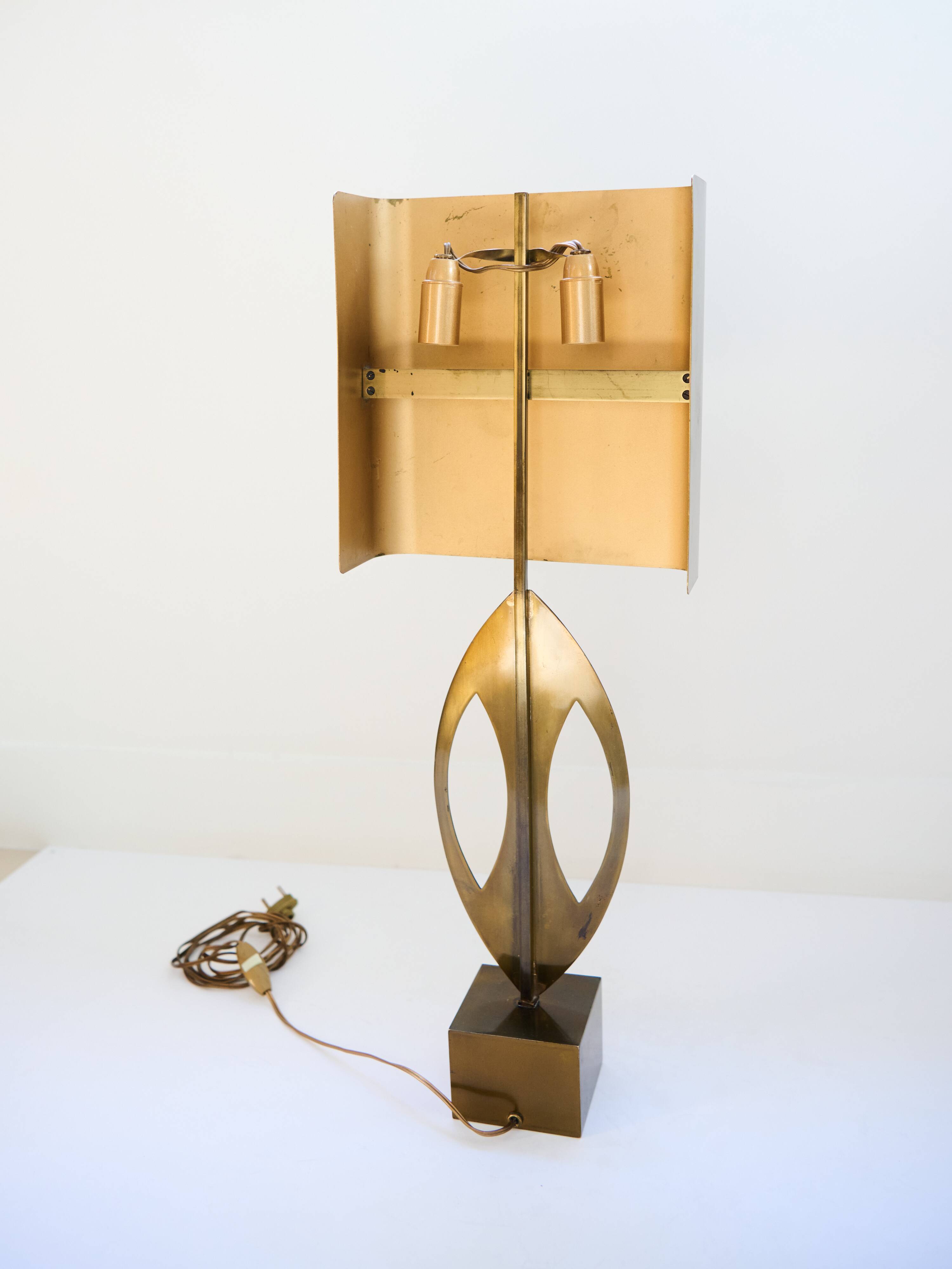 Bronze lamp by Maison Charles