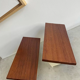 Paire d'appliques vintage à volet orientable, bois et métal laqué blanc, France 1960