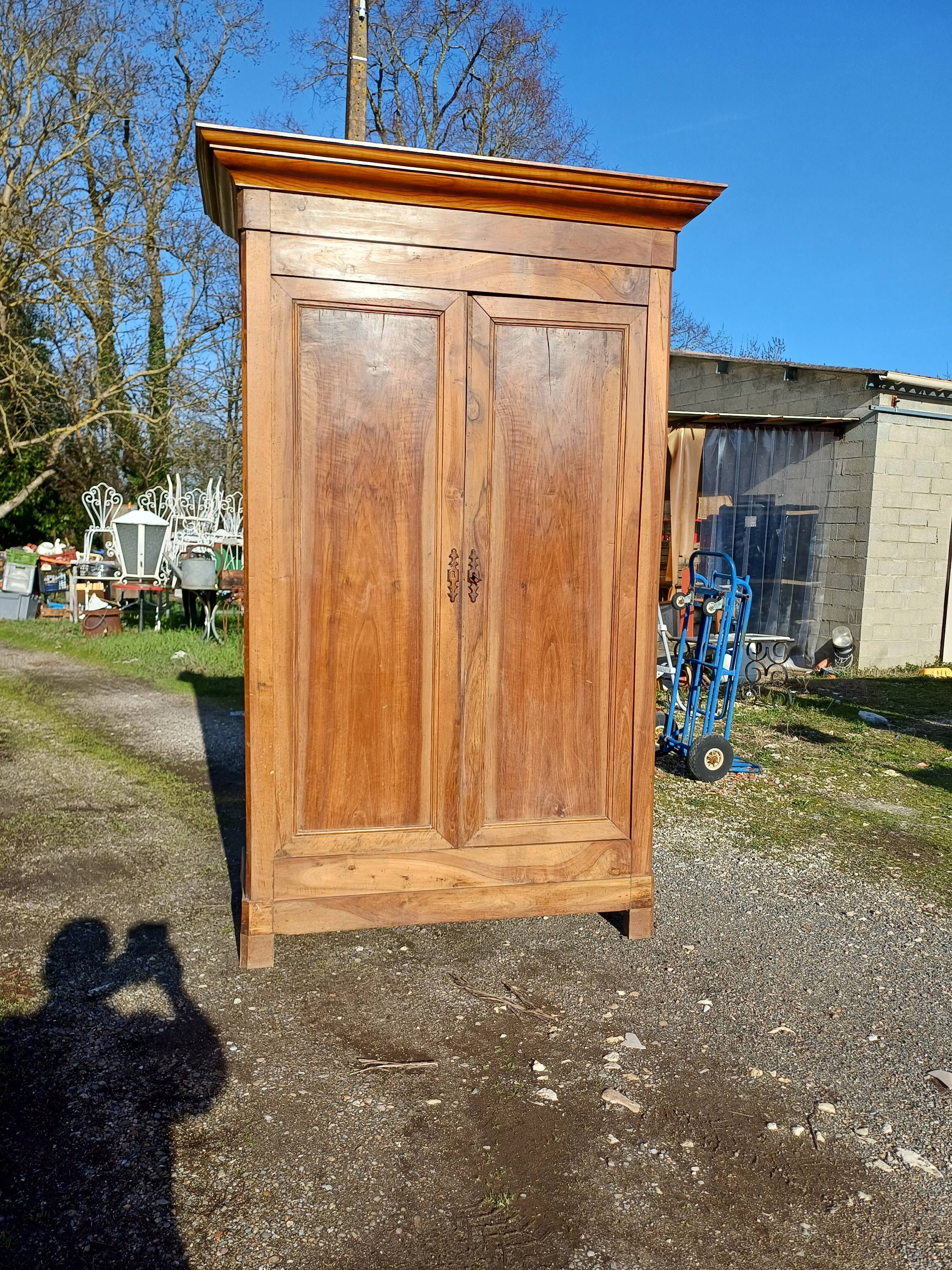 Louis Philippe 19th Walnut Wardrobe