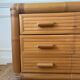 Commode italienne en bambou et rotin