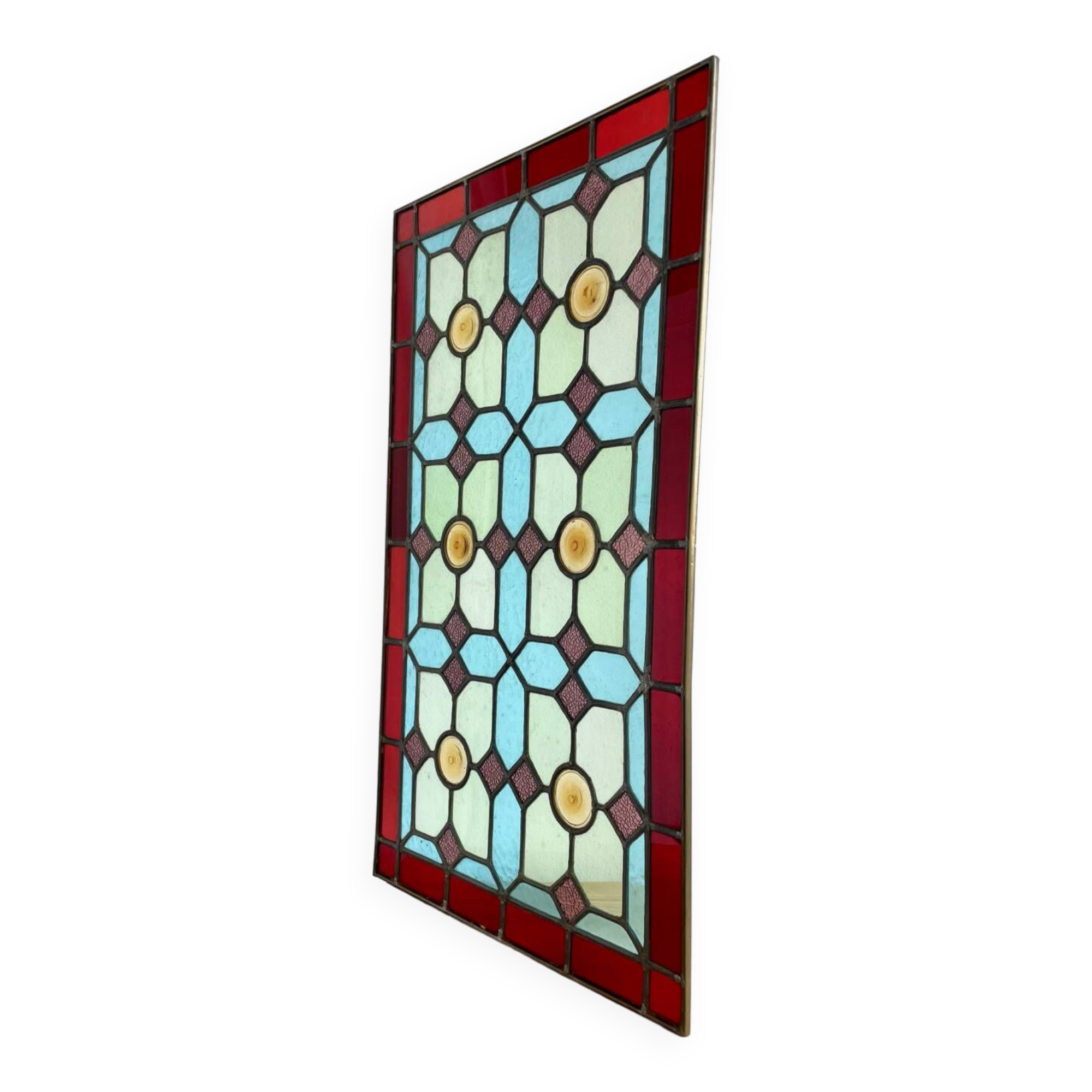 Polychrome stained glass window 1900