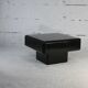 Table basse bois laqué noir, France, circa 1970