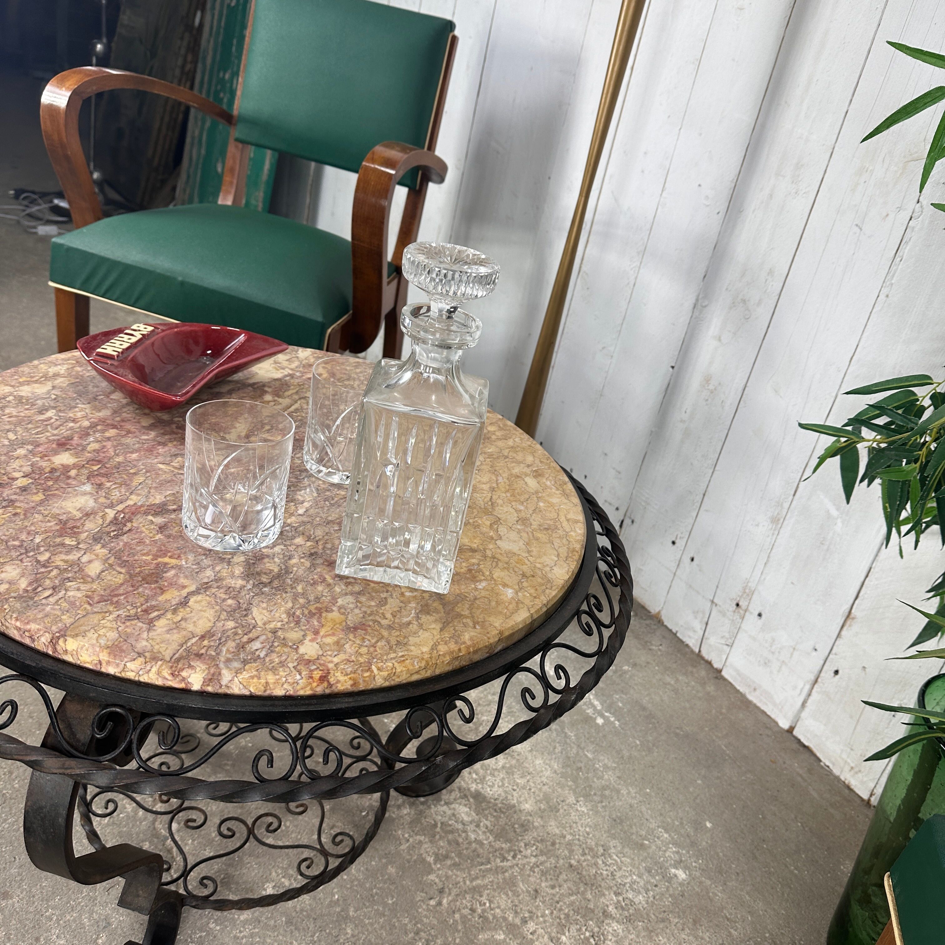 Table basse fer forgé