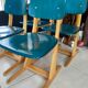 Chaise enfant Casala vintage bleu/vert