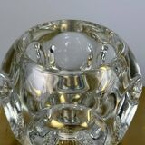 60s 70s peill & putzler cube wall lamp wall sconce ice glass space design