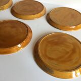 6 assiettes compartimentées vintage