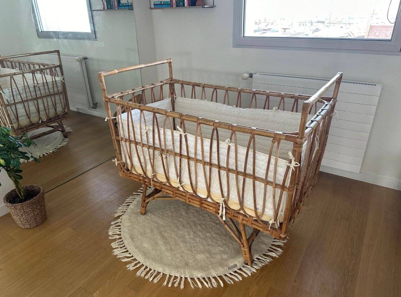 Rattan cradle