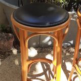 Set of 3 Baumann style bistro stools