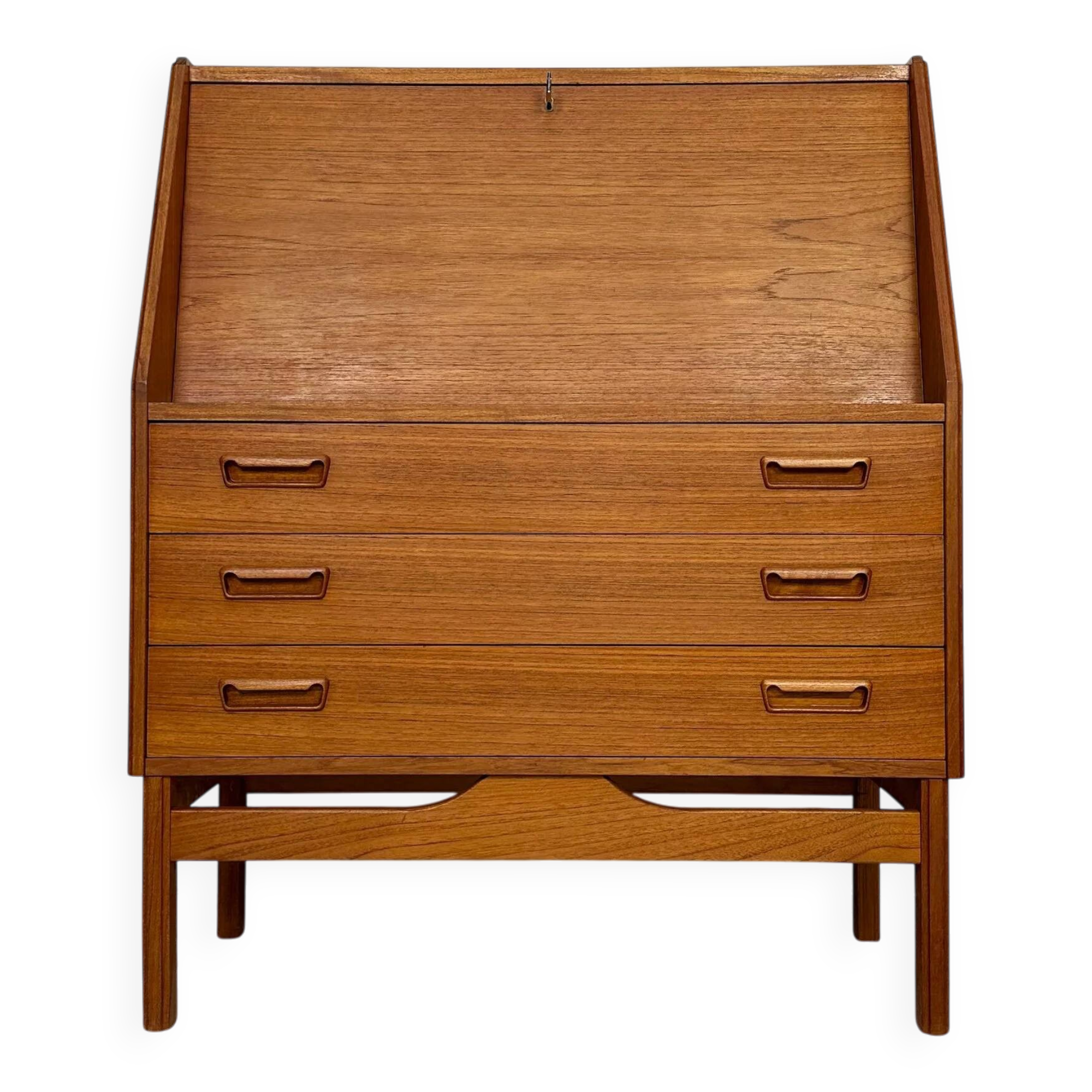 1960s Vintage Danish Teak Secretary by Dyrlund