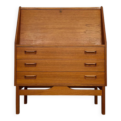 1960s Vintage Danish Teak Secretary by Dyrlund