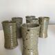 set of potter's pyrity sandstone mugs 1970
