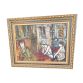 Painting in homage to Toulouse-Lautrec