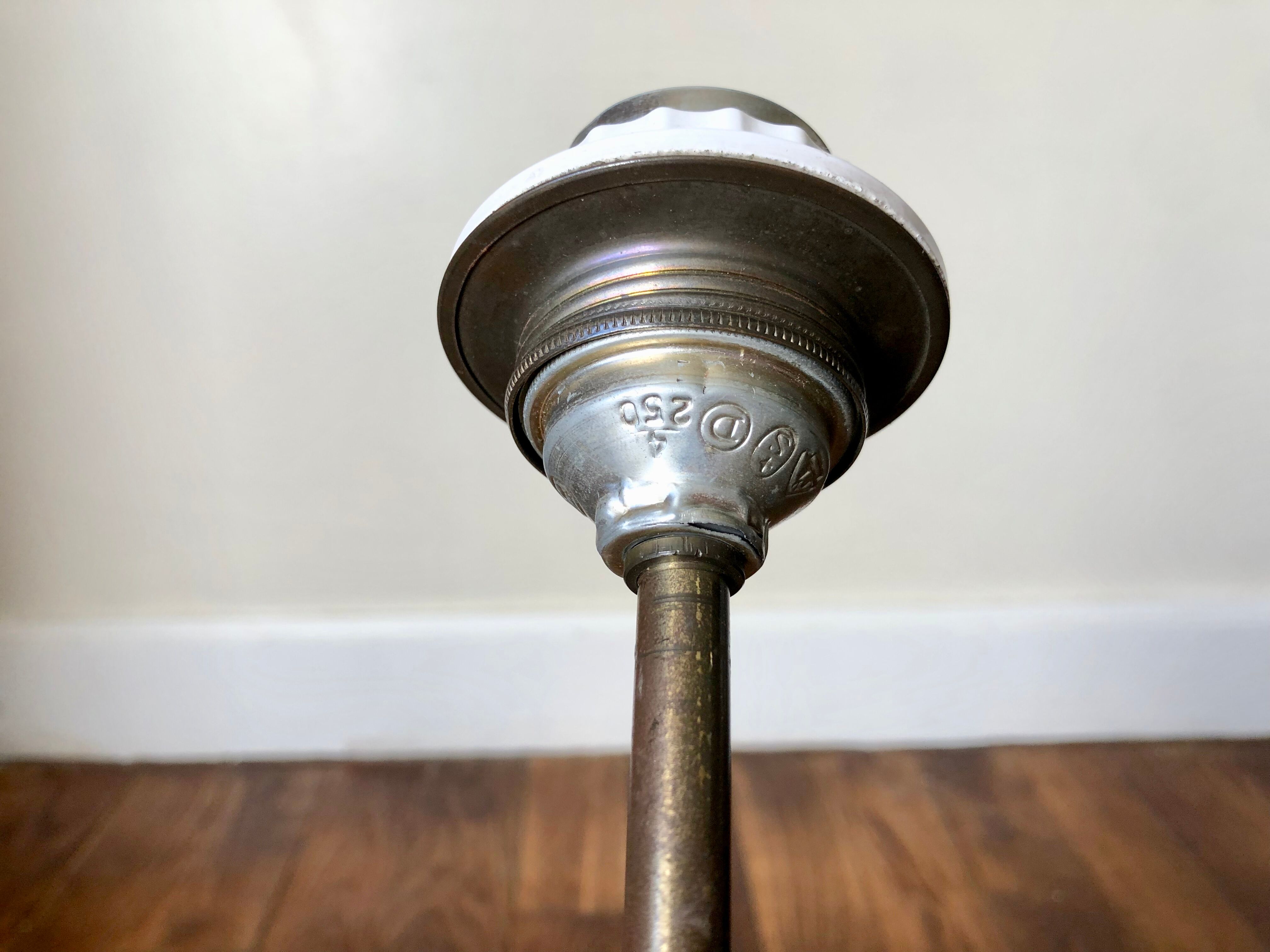 Backlit red lamp foot 1980