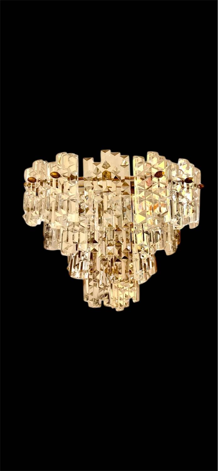 Pair of Kinkeldey 4-tier wall lights, 1970