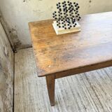 Pine and oak + walnut farmhouse table 1950