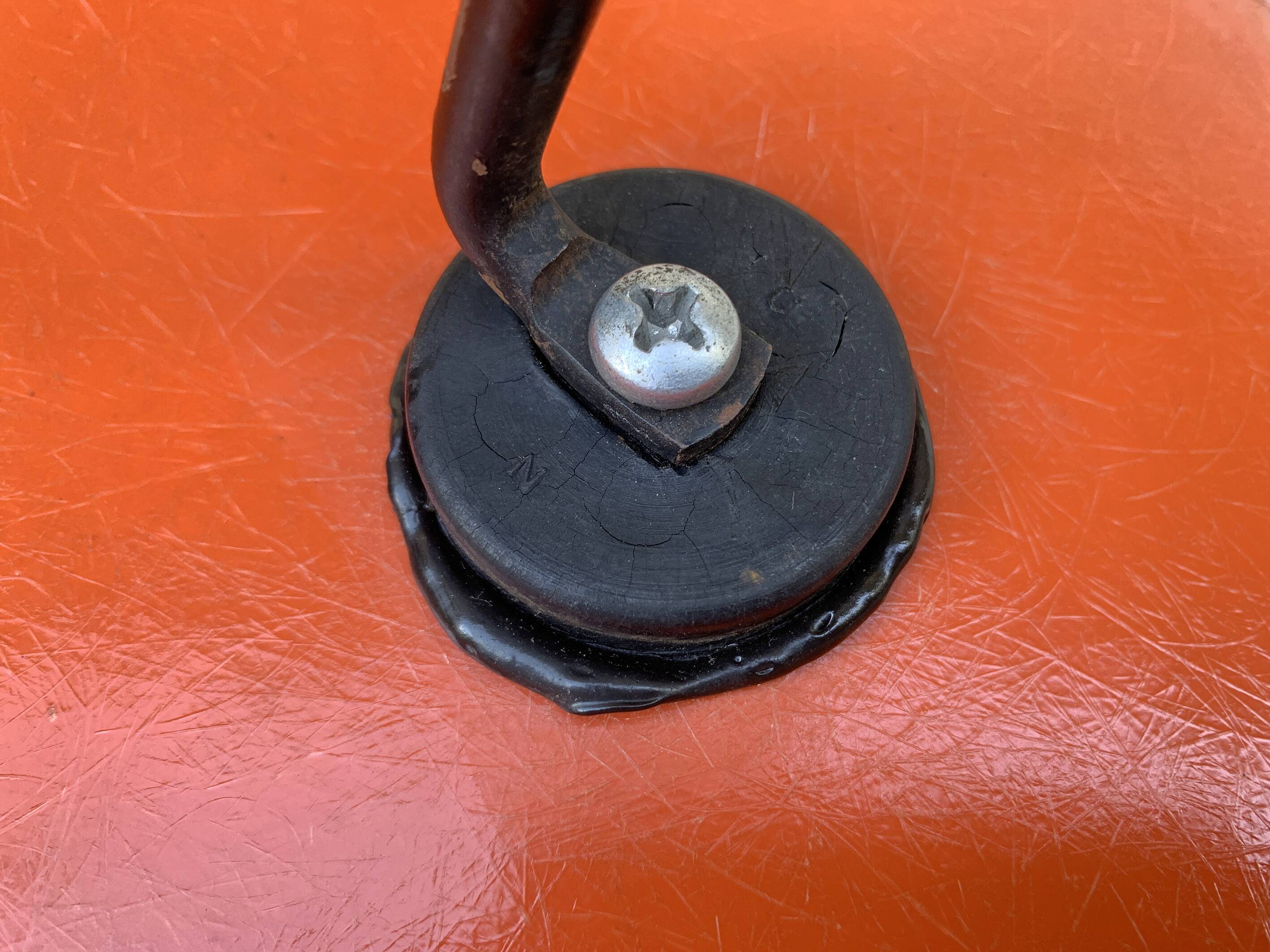 Eames DAR fiberglass armchair with original Eiffel base, Herman Miller 1963