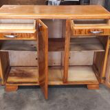 Low vintage Mado style Parisian sideboard 3 doors 2 drawers