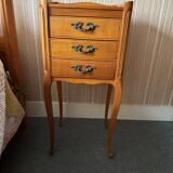 Bedside tables - Louis XV style in wood, 1960s - 1 set of 2 tables
