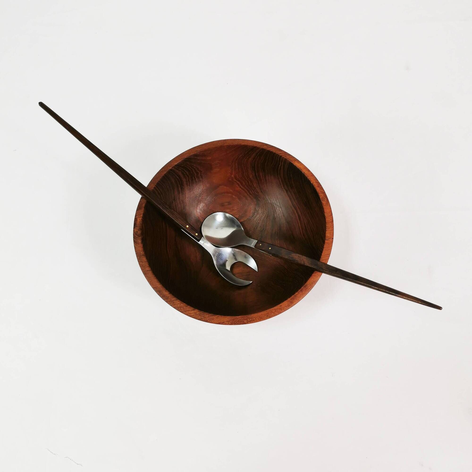 Minimalist style is Mid Century & łyżki sałatkowe Dania lata 60.