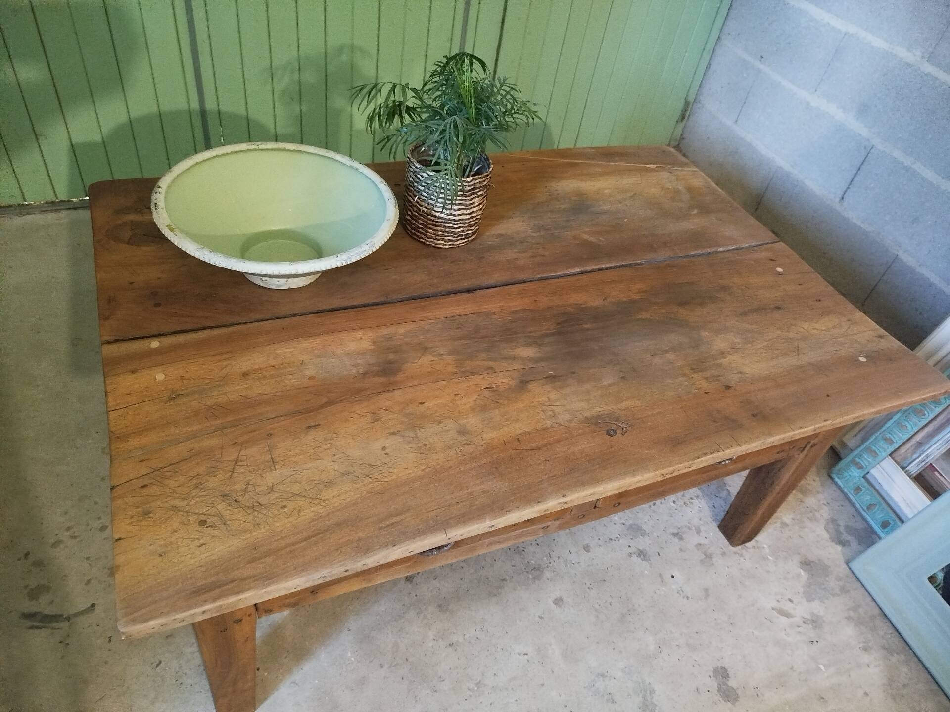Table basse de ferme ancienne