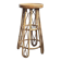 Vintage sculptural rattan bar stool, Japan, 1970s