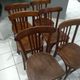Suite of 6 chairs of Bistrot Luterma year 1950