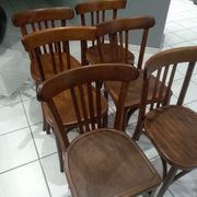 Suite de 6 chaises de bistrot Luterma année 1950