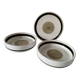 Set of three Niderviller plates, Chalet model, 1960s-70s.