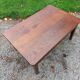 Oak farmhouse coffee table 1 drawer nineteenth century feet bobbins
