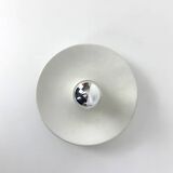 Space Age wall lamp by Staff Leuchten in aluminum, Flush Light, 1960-70